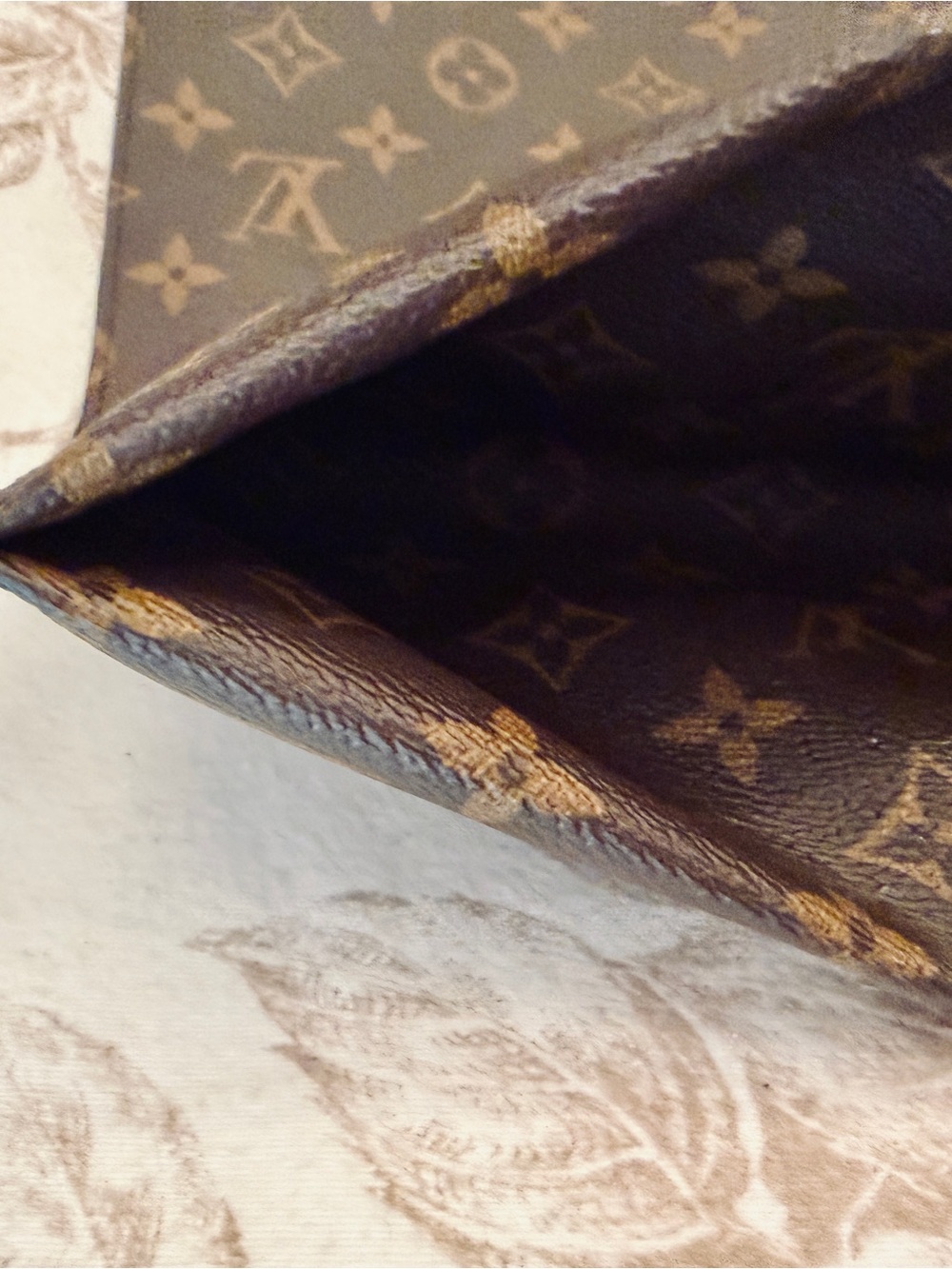 Louis Vuitton All in mm monogram Brown Monogram Canvas Tote with Black Handles - Picture 3 of 9